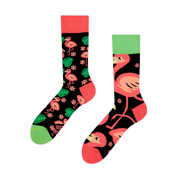 Veselé ponožky Plameniaky