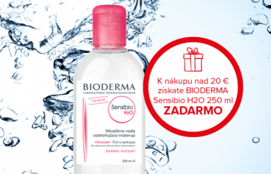 Darček k nákupu produktov Bioderma, Sensibio micelárna voda 250 ml zadarmo